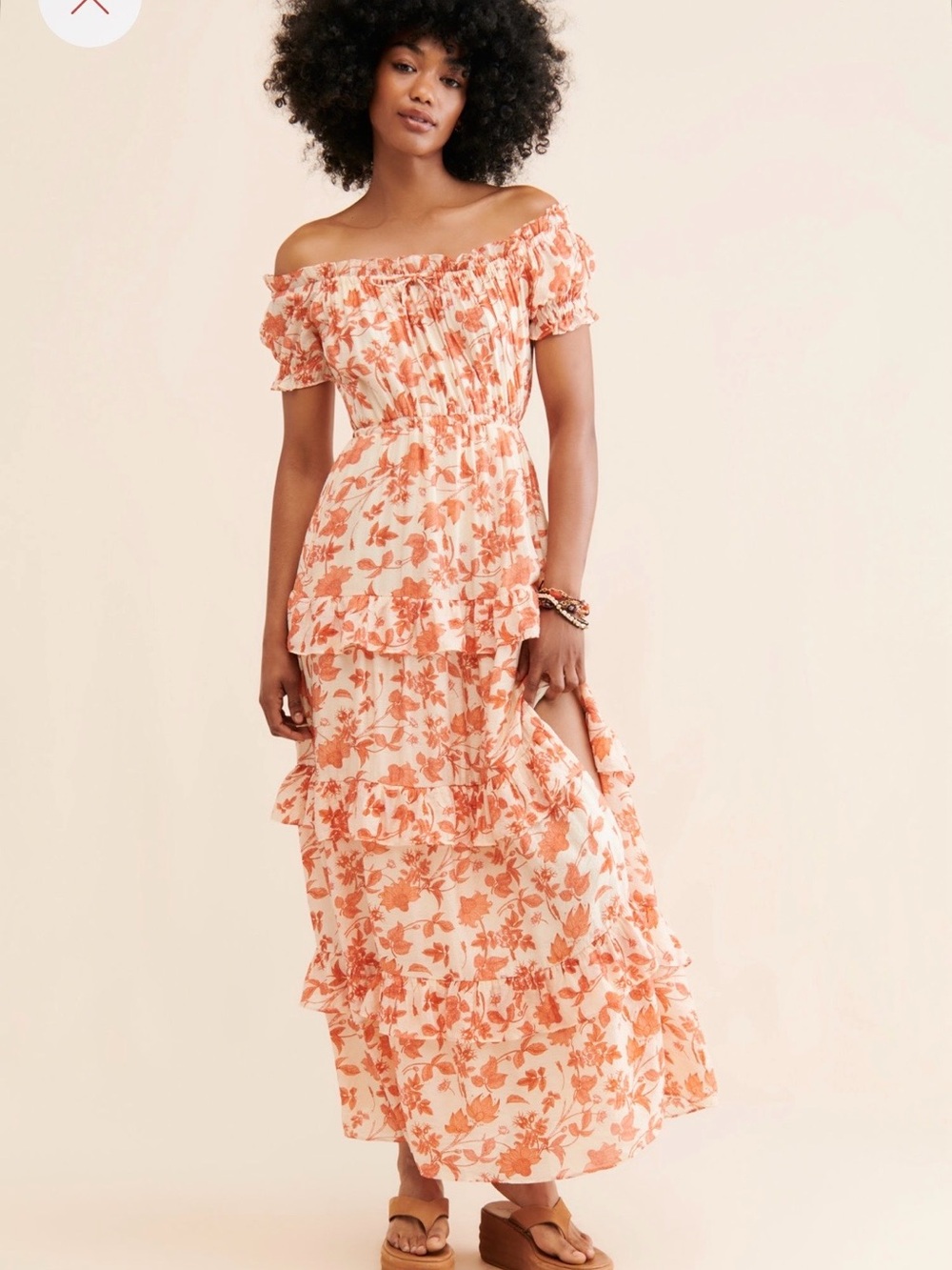 ASTR The Label Viona Maxi Dress Off-Shoulder